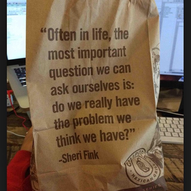 Damn, Chipotle bag really droppin' knowledge